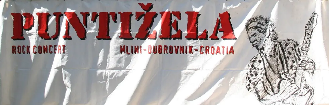 Originalni transparent: Puntižela Rock Concert, Mlini – Dubrovnik – Croatia